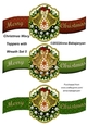 Christmas Wavy Toppers with Wreath Set 5