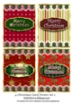4 Christmas Card Fronts Set 2