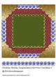 Christmas, Birthday, Congratulations Card Front Card Base 3