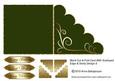 Blank Cut & Fold Card with Scalloped Edge & Swirly Design 5