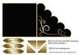 Blank Cut & Fold Card with Scalloped Edge & Swirly Design 7