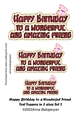 Happy Birthday to a Wonderful Friend Text Toppers in 3 sizes Set 2