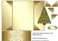 Light Green Swirly Christmas Tree Gate Fold Card