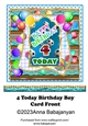 4 Today Birthday Boy Card Front