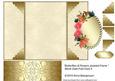 Butterflies & Flowers Jeweled Frame Blank Gate Fold Card 3