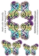 Multi-color Butterfly Cut & Fold Shaped Card