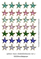 Glitter Stars Embellishments Set 2