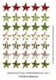 Patterned Stars Embellishments Set 1