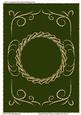 Twisted Round Frame & Swirls Plain Card 1