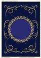 Twisted Round Frame & Swirls Plain Card 4