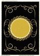 Twisted Round Frame & Swirls Plain Card 5