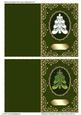 Diamond Christmas Tree in Oval Frame Set 3
