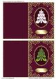 Diamond Christmas Tree in Oval Frame Set 6