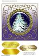 Beautiful Christmas Night Large Card Front / Topper 3