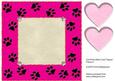 Cat Prints Blank Card Topper/ Frame 5