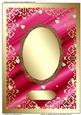 Hearts in Swirly Frame on Silk Plain Card 5