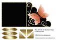 Red Butterfly on Scalloped Edge Cut & Fold Card
