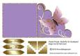 Pastel Purple Butterfly on Scalloped Edge Cut & Fold Card