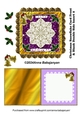 Christmas Snowflake Card Front & Blank Double Side Insert 2