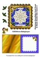 Christmas Snowflake Card Front & Blank Double Side Insert 3