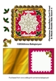 Christmas Snowflake Card Front & Blank Double Side Insert 4