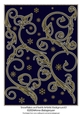 Snowflakes and Swirls Artistic Background 2