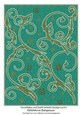 Snowflakes and Swirls Artistic Background 4
