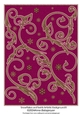 Snowflakes and Swirls Artistic Background 8