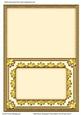 Half-flower Scalloped Frame Blank Cut & Fold Card 3