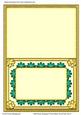 Half-flower Scalloped Frame Blank Cut & Fold Card 4