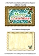 Filled with Snowflakes Christmas Topper & Blank Insert 2
