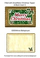 Filled with Snowflakes Christmas Topper & Blank Insert 3
