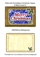 Filled with Snowflakes Christmas Topper & Blank Insert 4