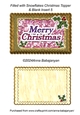 Filled with Snowflakes Christmas Topper & Blank Insert 5