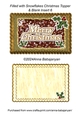 Filled with Snowflakes Christmas Topper & Blank Insert 6