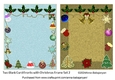 Two Blank Card Fronts with Christmas Frame Set 2