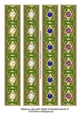 Ribbons Set with Glitter Embellishments 4