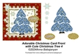 Adorable Christmas Card Front with Cute Christmas Tree 4