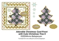 Adorable Christmas Card Front with Cute Christmas Tree 6