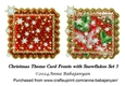 Christmas Theme Card Fronts with Snowflakes Set 3