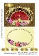 Fan with Flowers and Butterfly Card Front and Blank Insert 3