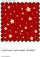 Funky Flowers Large Scalloped Card Base 7
