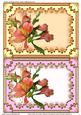 Tiger Lilies on Doily Various Occasions Card Fronts/ Toppers
