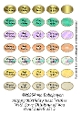Happy Birthday Best Wishes With Love Thinking of You Oval Labels Set 2