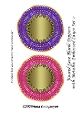 Round Lace Blank Toppers with Metallic Embossed Layer Set 2