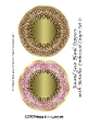 Round Lace Blank Toppers with Metallic Embossed Layer Set 6