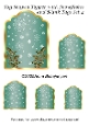 Tag Shaped Topper with Snowflakes and Blank Tags Set 4