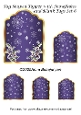 Tag Shaped Topper with Snowflakes and Blank Tags Set 6