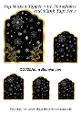 Tag Shaped Topper with Snowflakes and Blank Tags Set 7