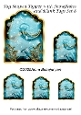 Tag Shaped Topper with Snowflakes and Blank Tags Set 8